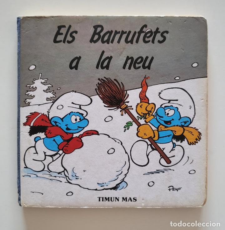 Libros de segunda mano: ELS BARRUFETS A LA NEU (CATAL&Agrave;) MINI LIBRO - Foto 1
