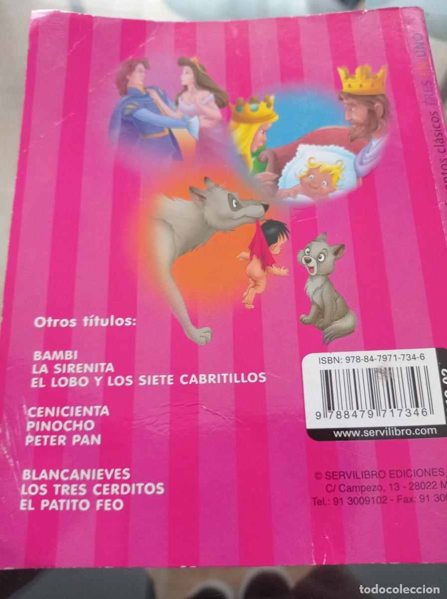 Libros de segunda mano: CUENTO TRES EN UNO,LA BELLA Y LA BESTIA,EL LIBRO DE LA SELVA,LA BELLA DURMIENTE - Foto 2