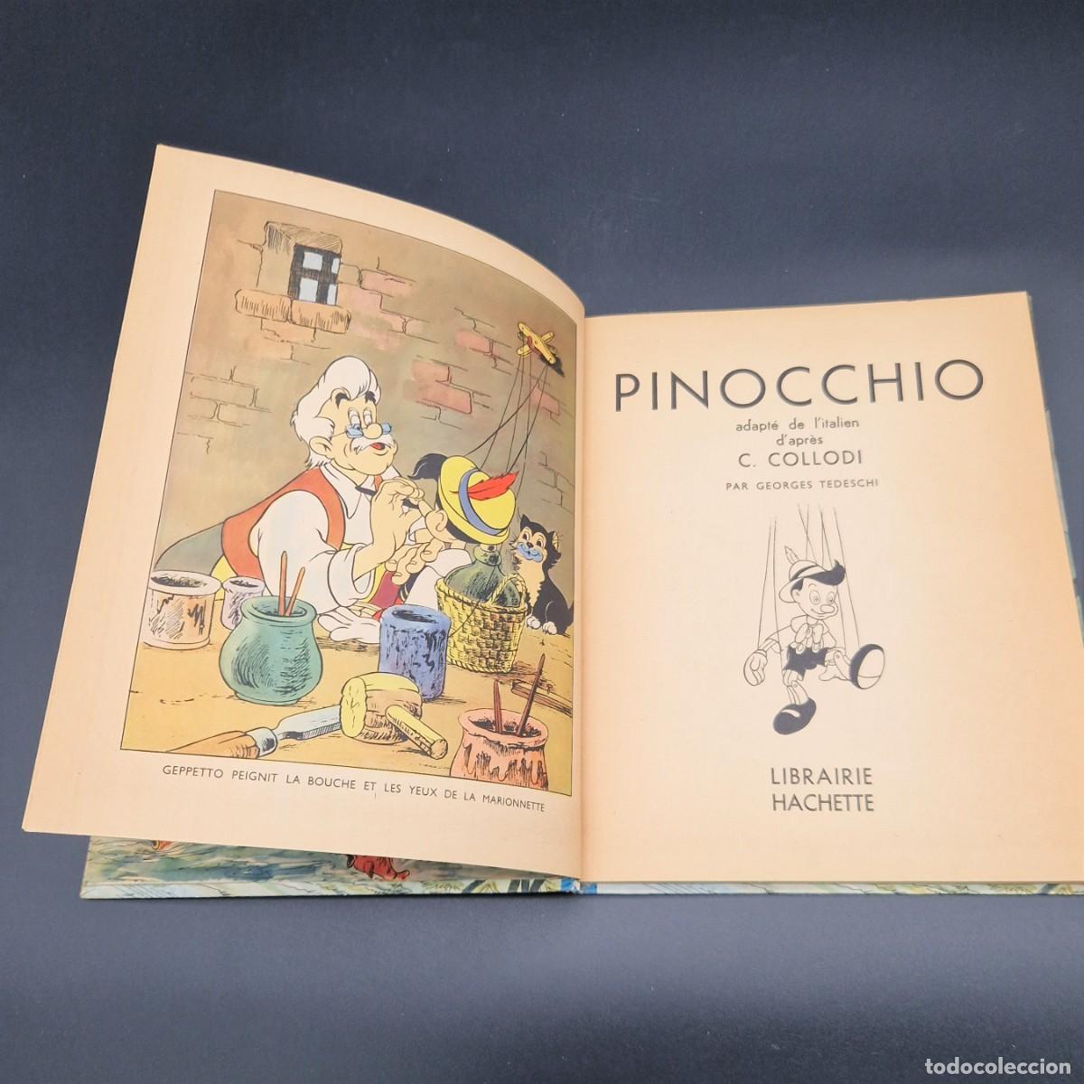 Libros de segunda mano: Libro de cuento de &rdquo;Pinocho&rdquo;. Francia 1943 - Foto 4