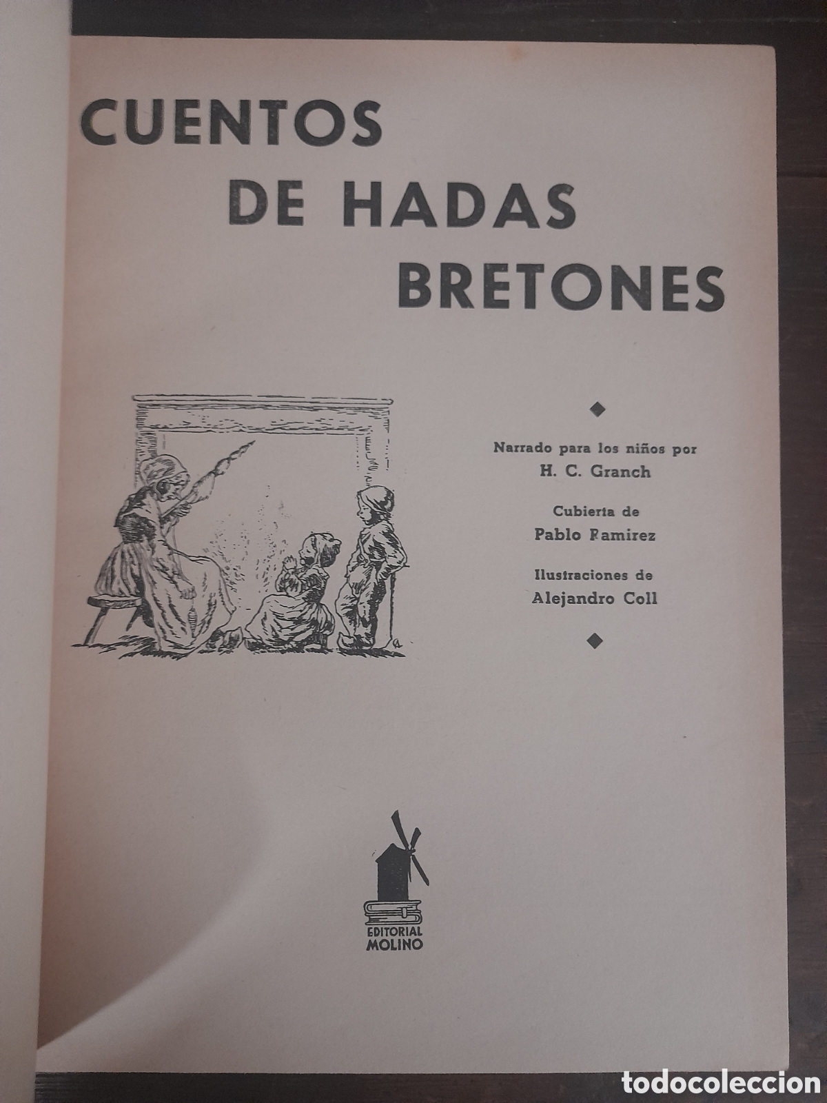 Libros de segunda mano: Cuentos de Hadas. Bretones, Pablo Ram&iacute;rez - MOLINO 1959 - Foto 2