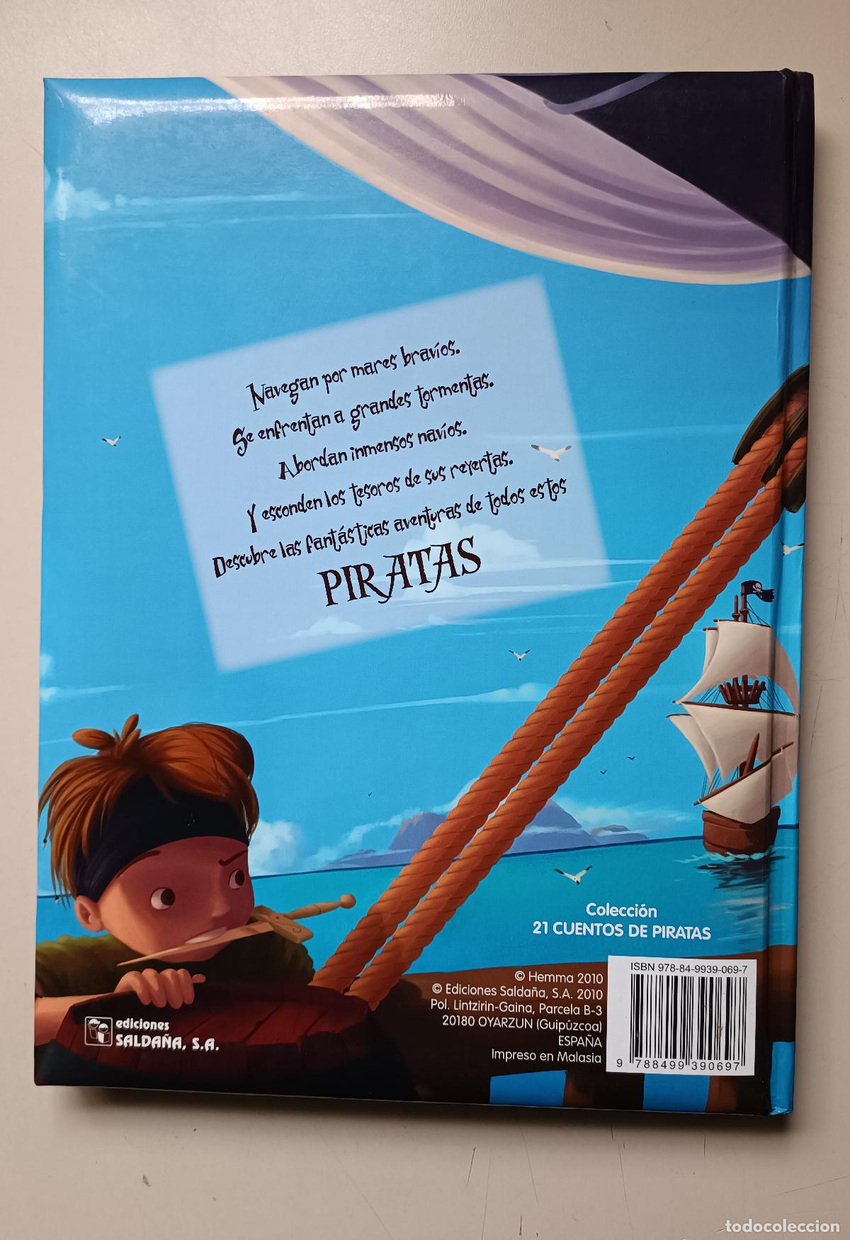 Libros de segunda mano: 21 cuentos de piratas. Ediciones Salda&ntilde;a (como nuevo) - Foto 3