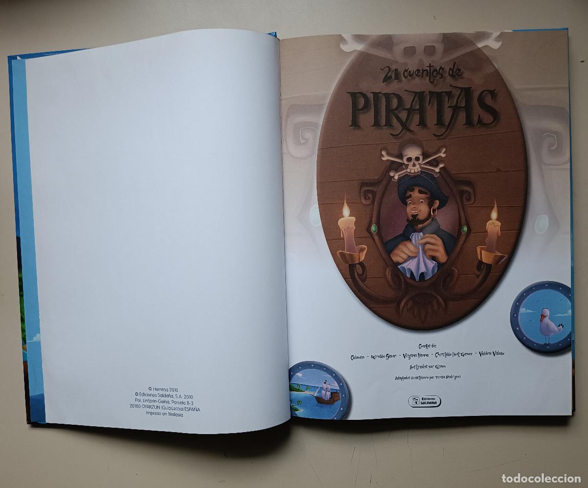 Libros de segunda mano: 21 cuentos de piratas. Ediciones Salda&ntilde;a (como nuevo) - Foto 4