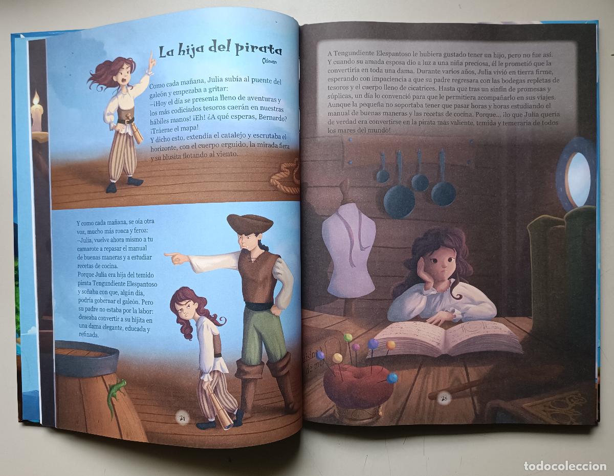 Libros de segunda mano: 21 cuentos de piratas. Ediciones Salda&ntilde;a (como nuevo) - Foto 5