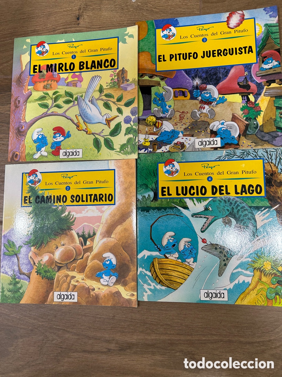 Libros de segunda mano: Colecci&oacute;n completa los cuentos de el gran pitufo