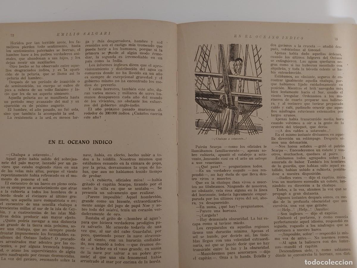 Libros de segunda mano: El Brik del diablo. Emilio Salgari - Foto 4