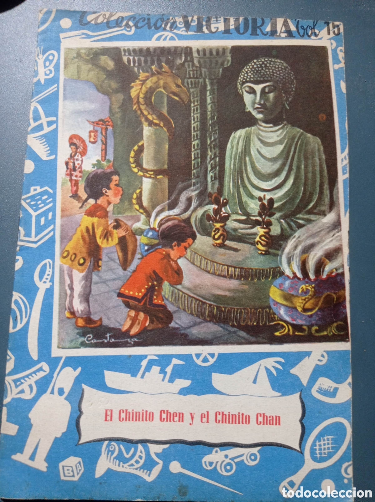 Libros de segunda mano: El chinito Chen y el Chinito chan.Num 15 Colecci&oacute;n Victoria .A&ntilde;o 1950