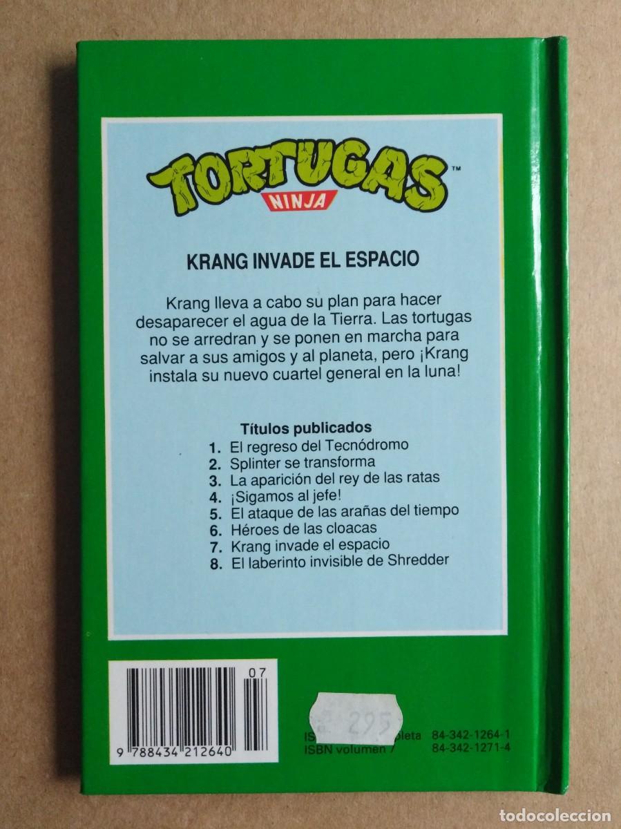 Libros de segunda mano: Tortugas Ninja n&deg;7: Krang Invade el Espacio (Multilibro/Parram&oacute;n, 1991). - Foto 2