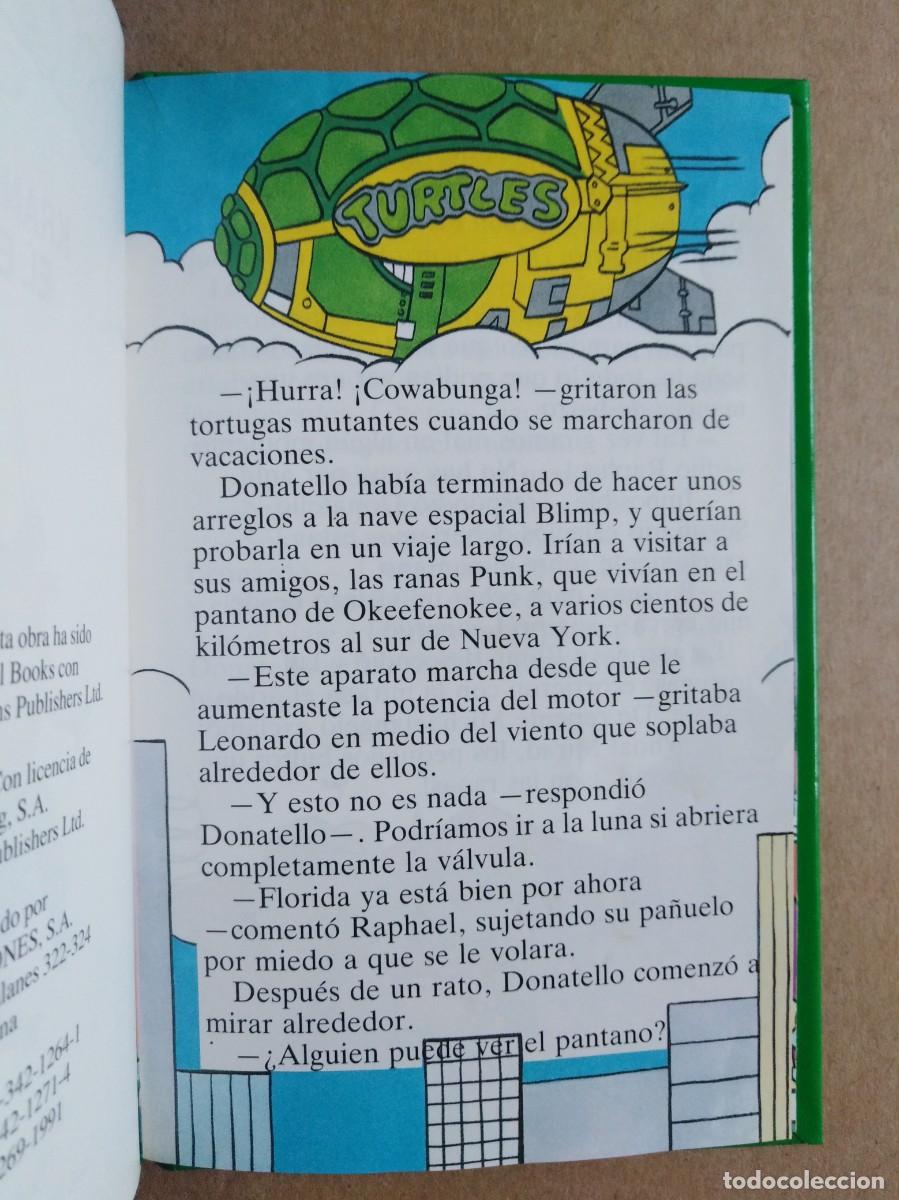 Libros de segunda mano: Tortugas Ninja n&deg;7: Krang Invade el Espacio (Multilibro/Parram&oacute;n, 1991). - Foto 3