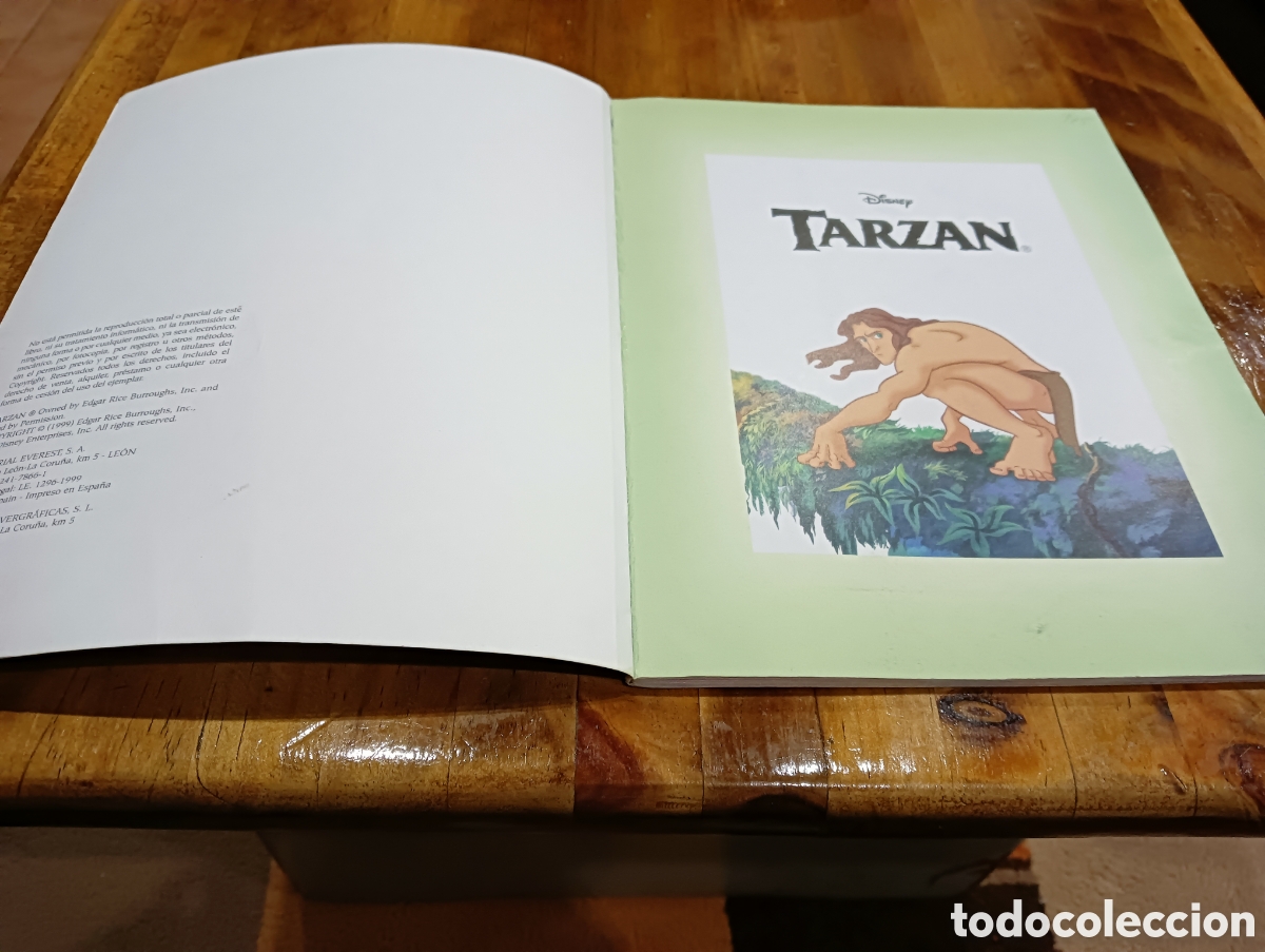 Libros de segunda mano: Disney tarzan . Everest - Foto 2