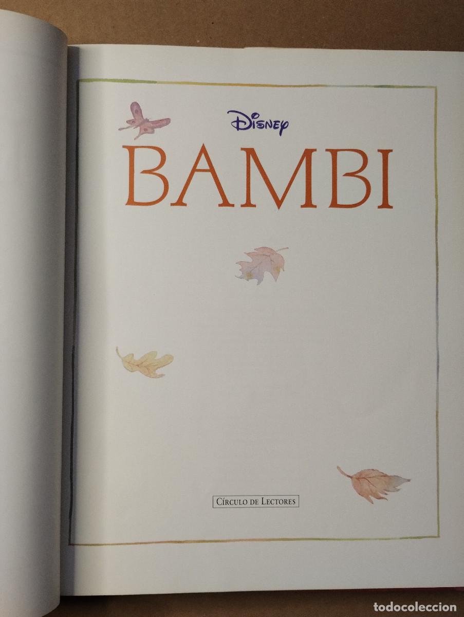 Libros de segunda mano: BAMBI - DISNEY - CIRCULO DE LECTORES - 1995 - CON SOBRECUBIERTA - Foto 2