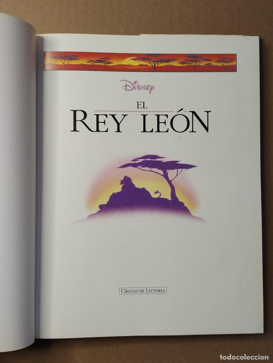 Libros de segunda mano: EL REY LEON - DISNEY - CIRCULO DE LECTORES - 1995 - CON SOBRECUBIERTA - Foto 2