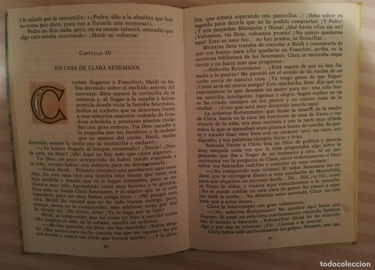 Libros de segunda mano: Heidi n&ordm;9 Colecci&oacute;n Amable - Foto 4