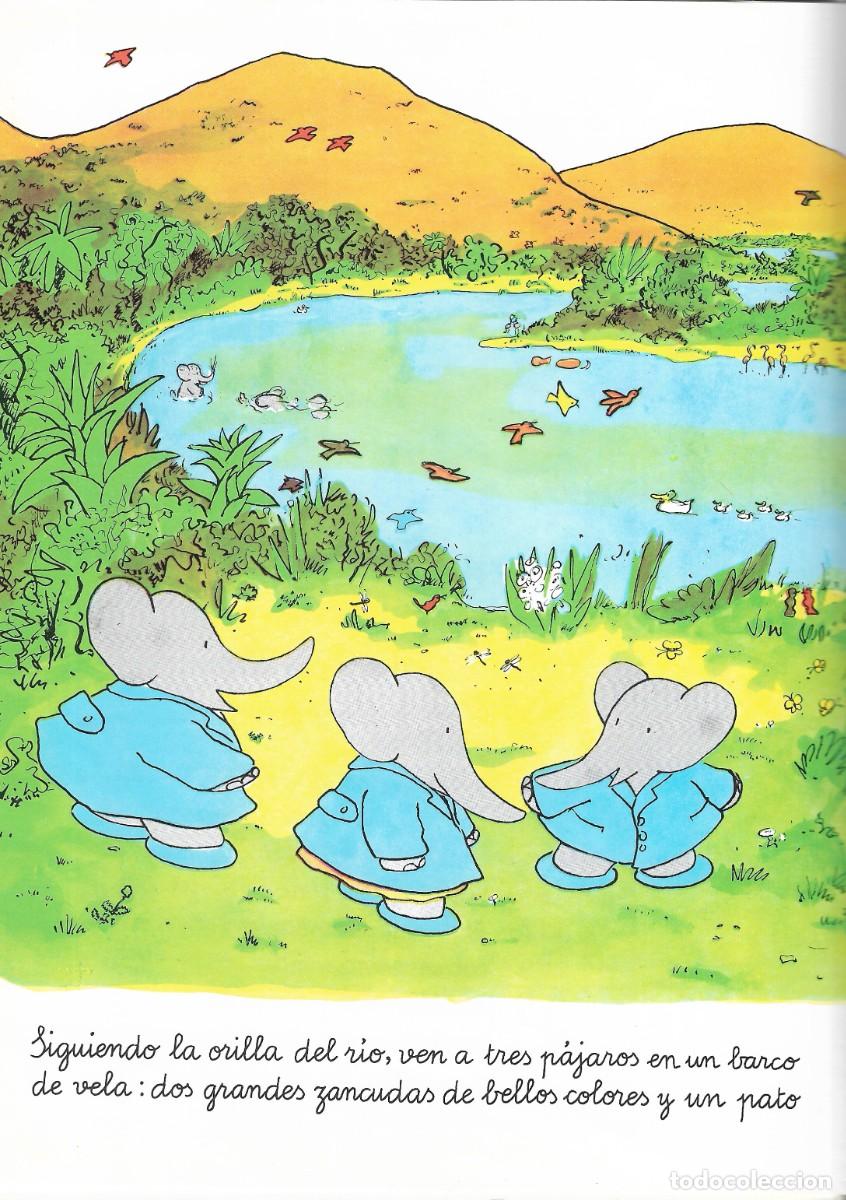 Libros de segunda mano: BABAR EN LA ISLA DE LOS P&Aacute;JAROS - LAURENT DE BRUNHOFF - ED. DEBATE / CIRCULO DE LECTORES, 1993. - Foto 3