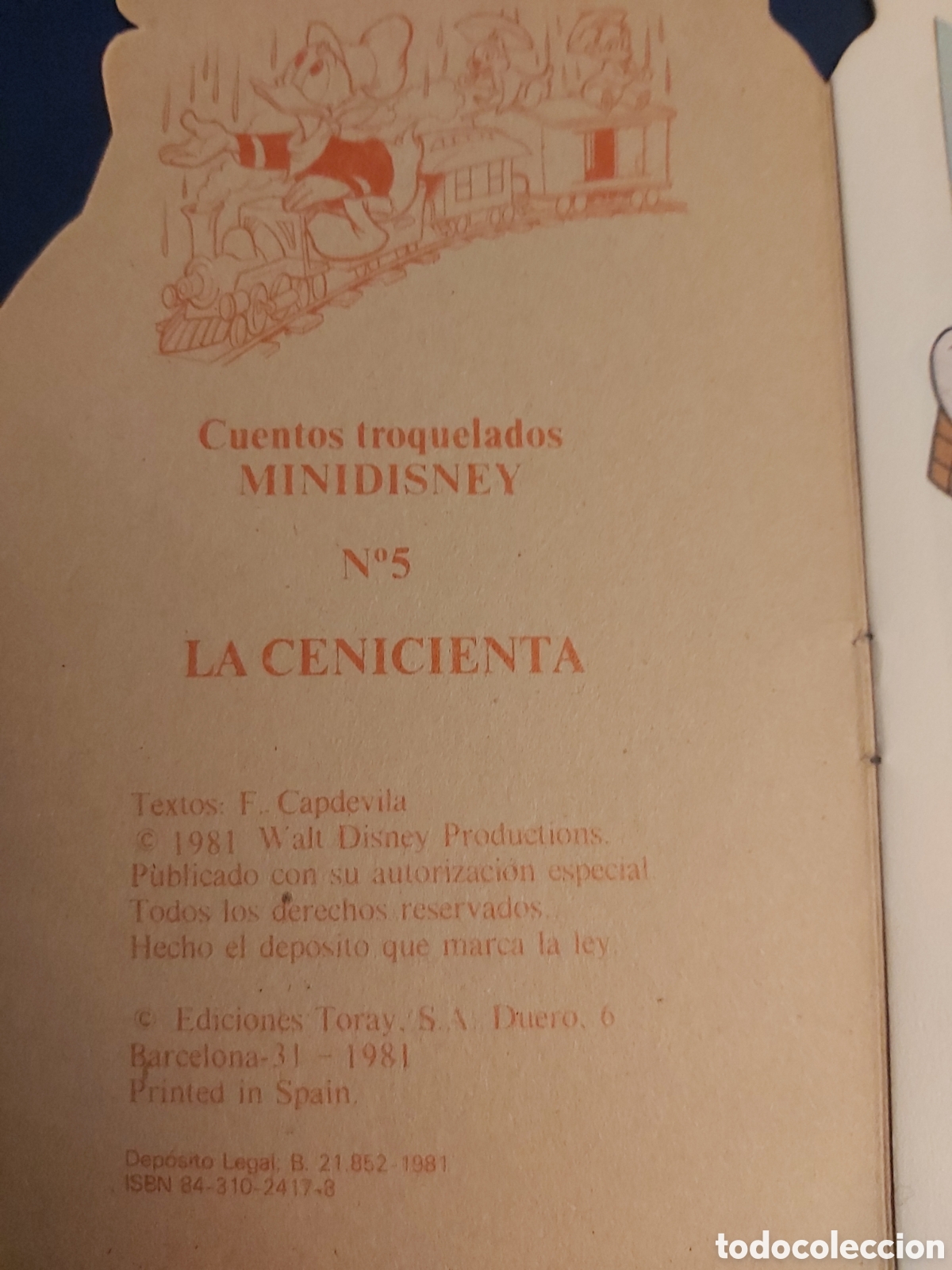 Libros de segunda mano: LA CENICIENTA $ F. CAPDEVILA $ ED. TORAY $ 1981 - Foto 2
