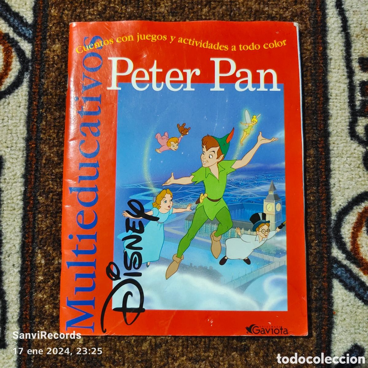 Libros de segunda mano: MULTIEDUCATIVOS DISNEY: PETER PAN (GAVIOTA) - Foto 1