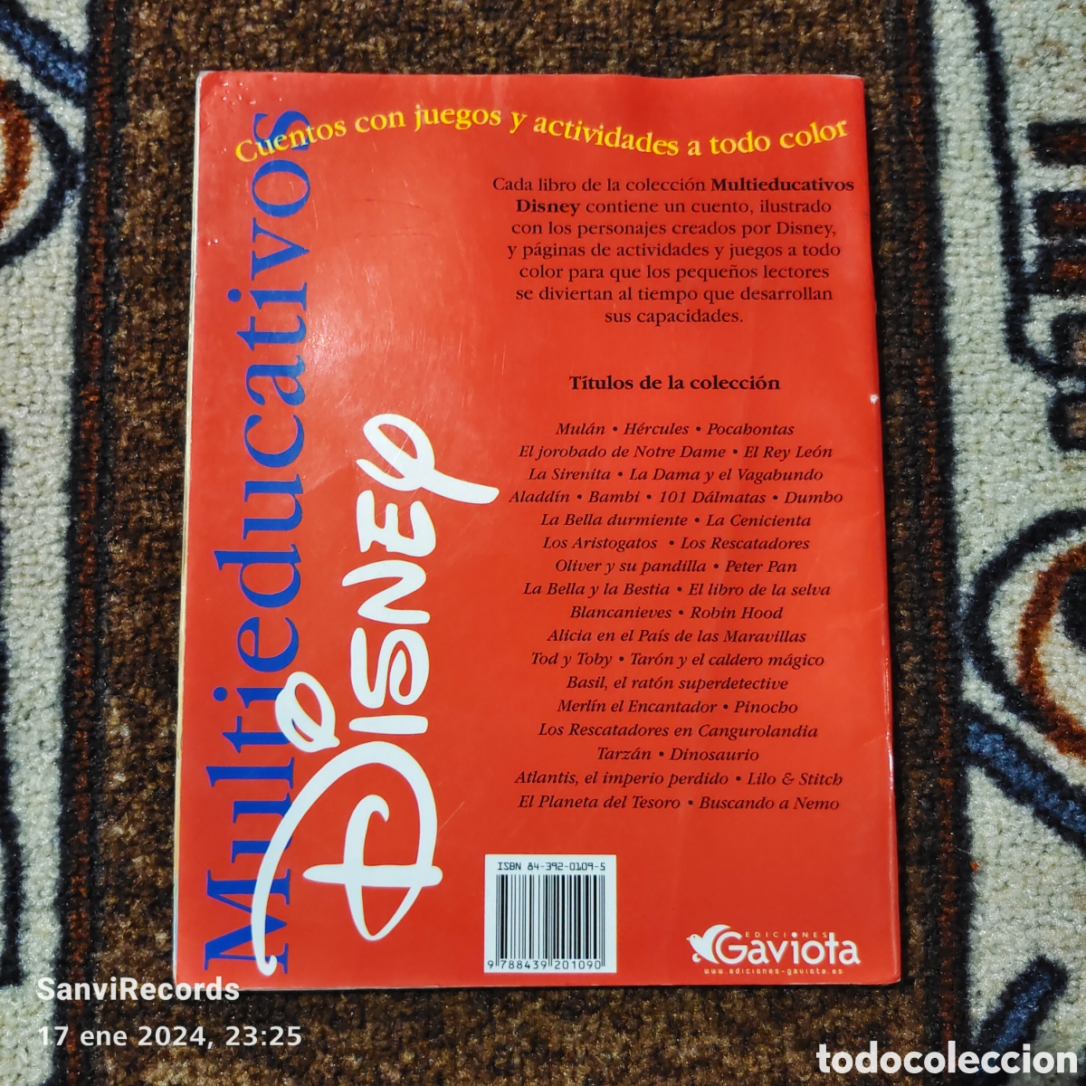 Libros de segunda mano: MULTIEDUCATIVOS DISNEY: PETER PAN (GAVIOTA) - Foto 2