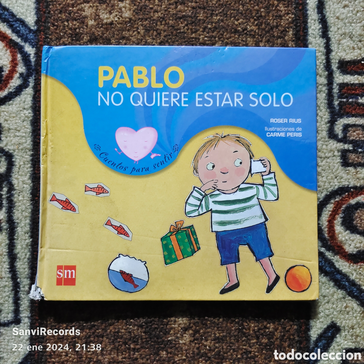 Libros de segunda mano: PABLO NO QUIERE ESTAR SOLO (ROSER RIUS) (SM) - Foto 1