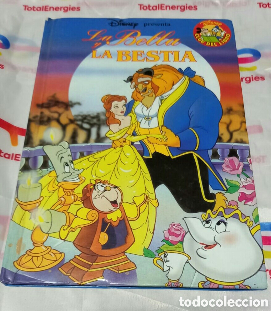 Libro per bambini Disney La bella e la bestia, libro vintage