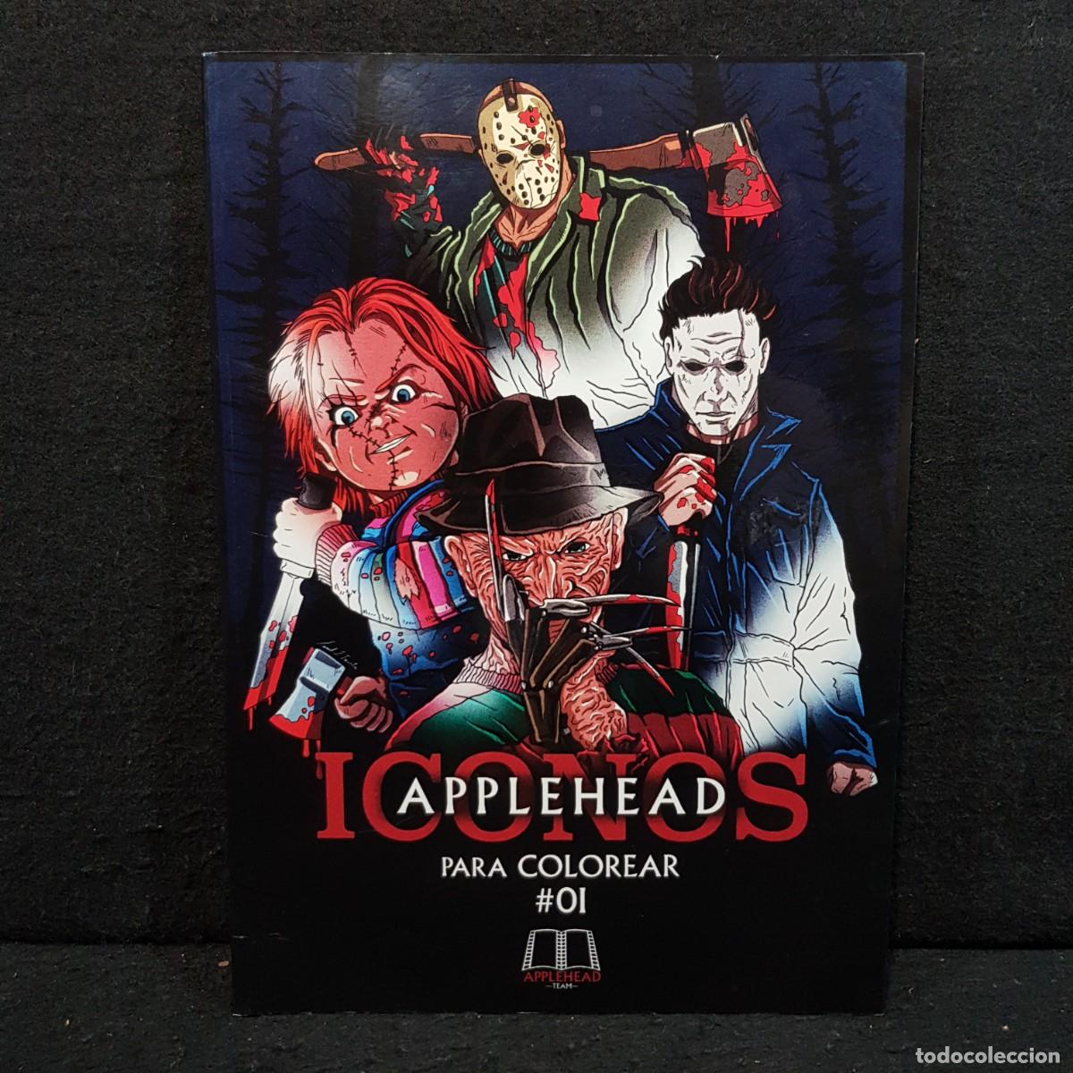 Libros de segunda mano: APPLEHEAD ICONOS - PARA COLOREAR N&ordm; 1 - APPLEHEAD TEAM / 76 - Foto 1