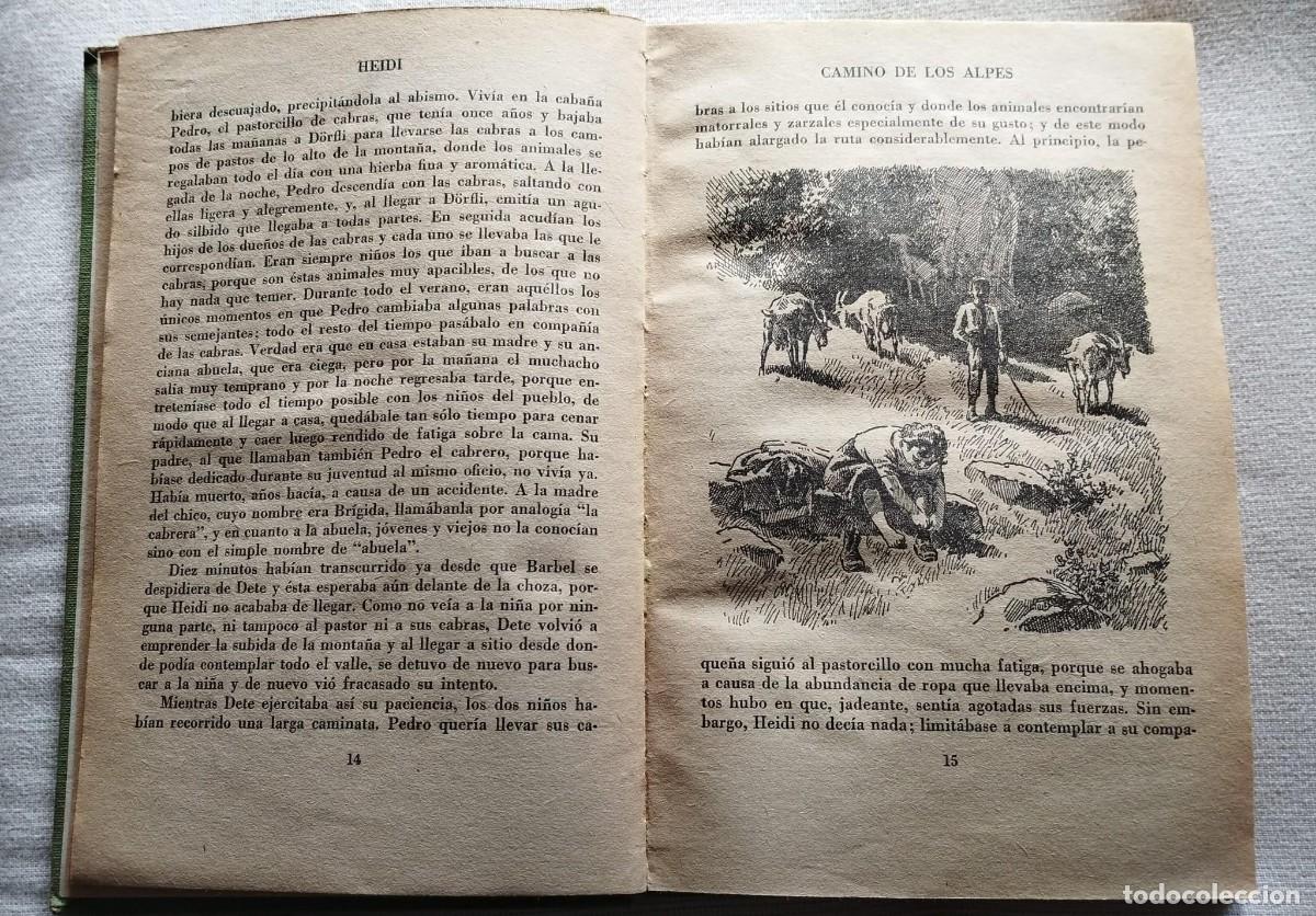 Libros de segunda mano: Heidi. Juana Spyri, 1957 - Foto 3