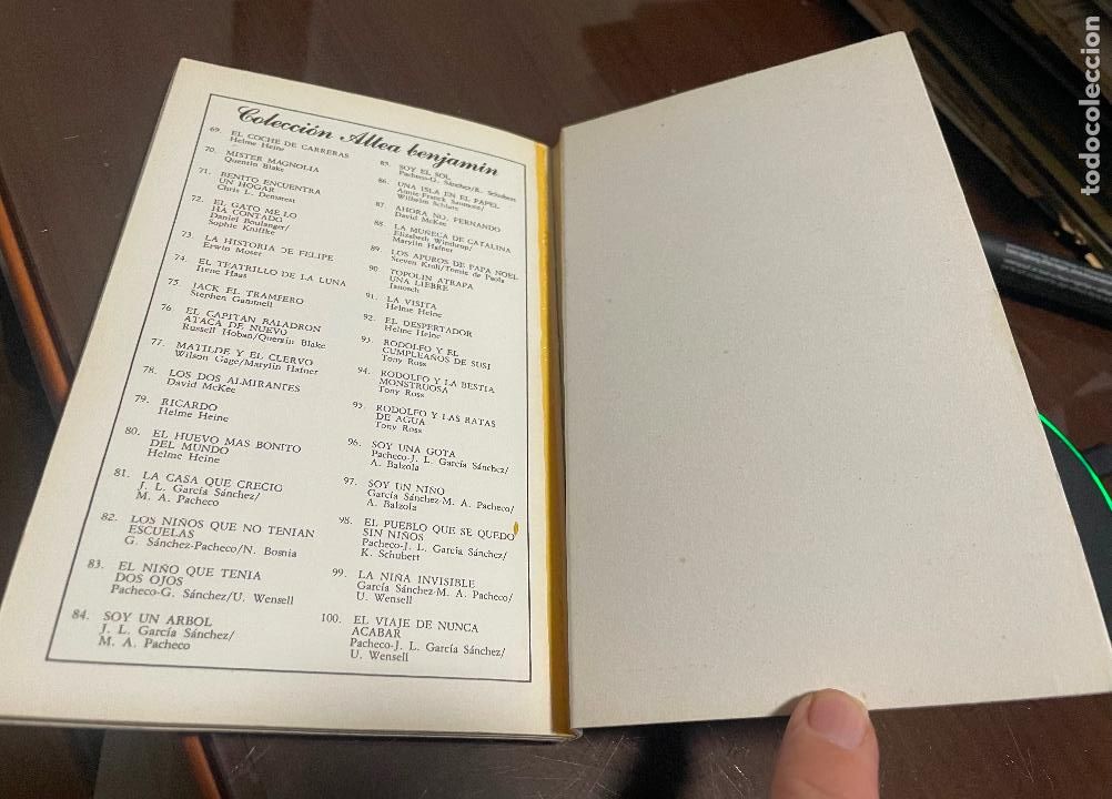 Libros de segunda mano: TOPOLIN ATRAPA UNA LIEBRE, janosch Altea Benjamin, - Foto 4