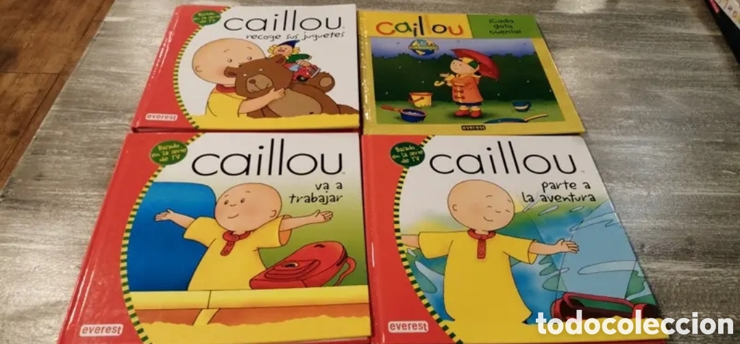 Libros de segunda mano: Pack 4 cuentos Caillou. Everest - Foto 1