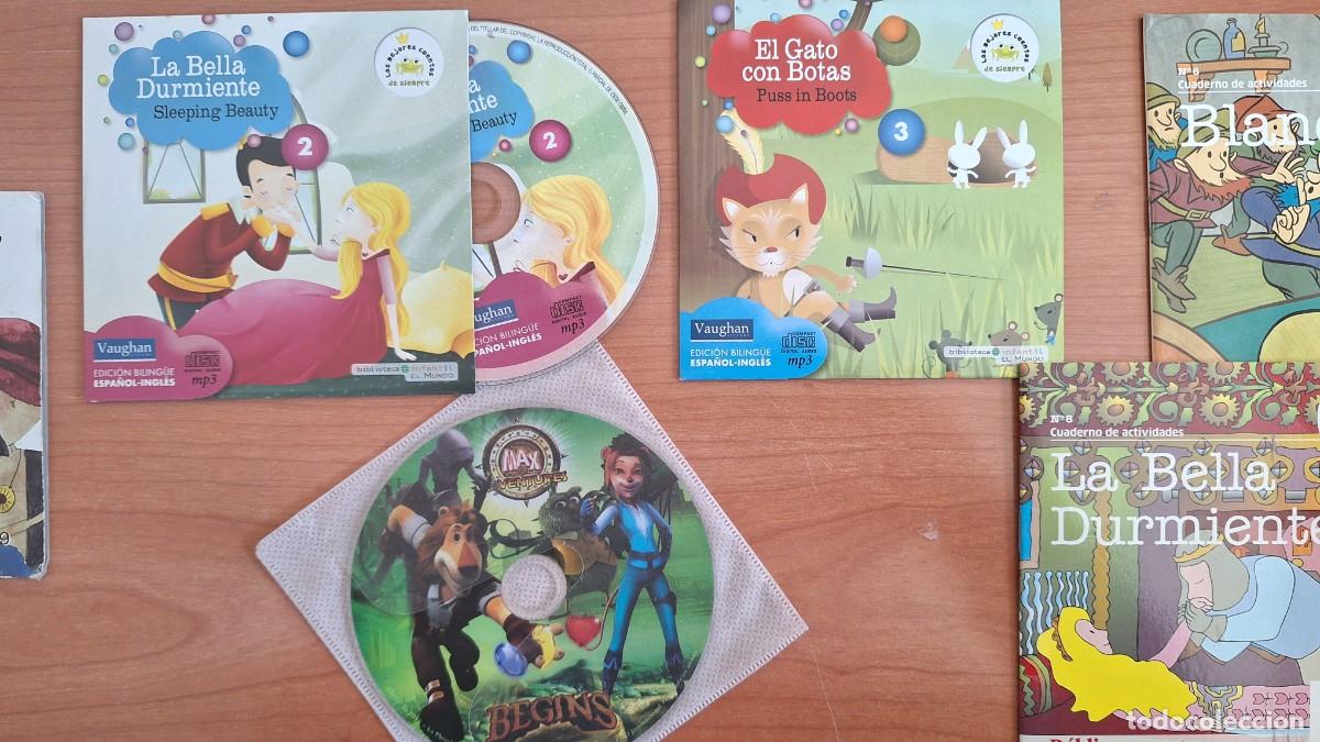 Libros de segunda mano: Cuentos y CD de biblioteca infantil el mundo - Foto 3