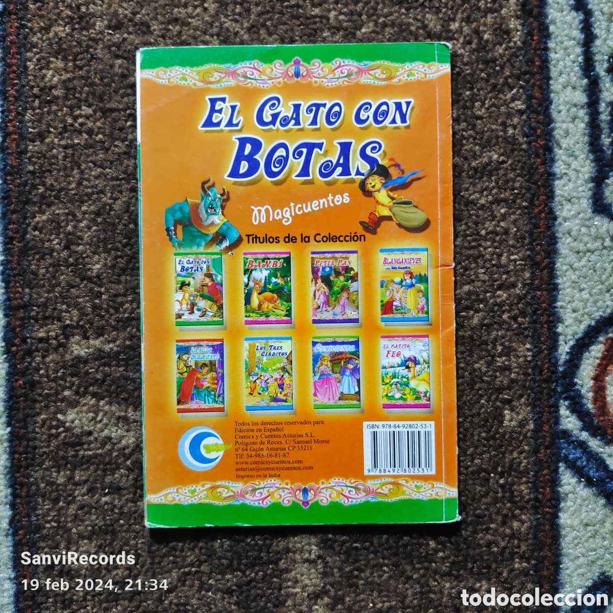Libros de segunda mano: EL GATO CON BOTAS (MAGICUENTOS) - Foto 2