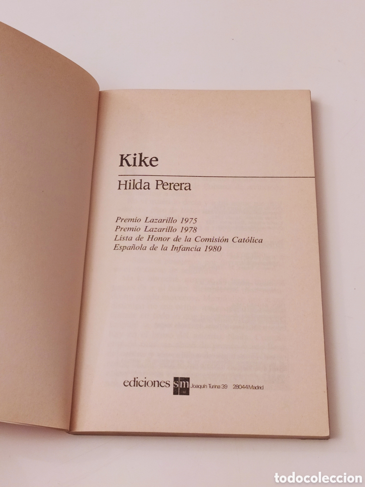 Libros de segunda mano: KIKE - HILDA PERERA - BARCO DE VAPOR 1987 - Foto 4