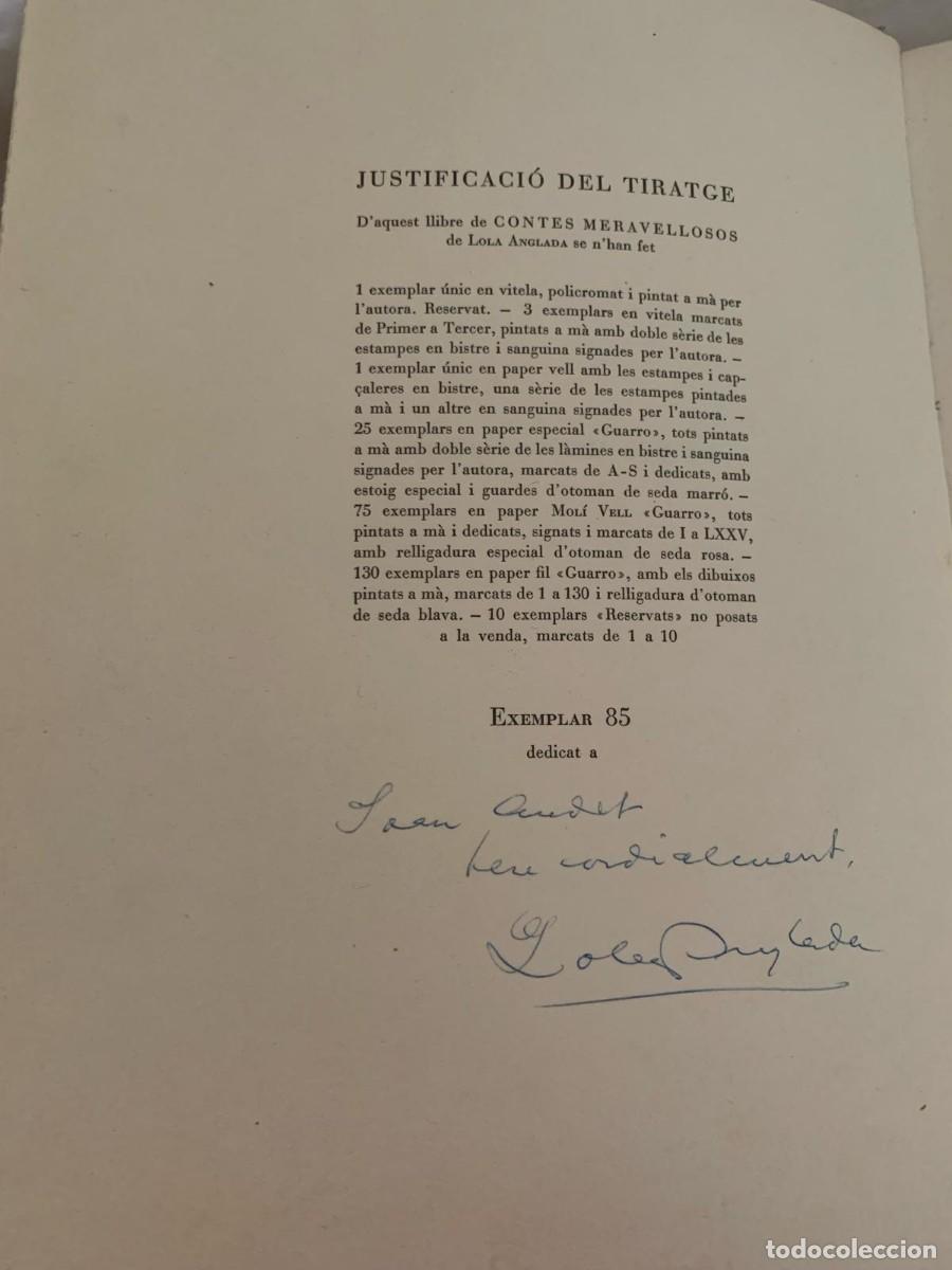 Libros de segunda mano: Contes meravellosos per Lola Anglada - Foto 7