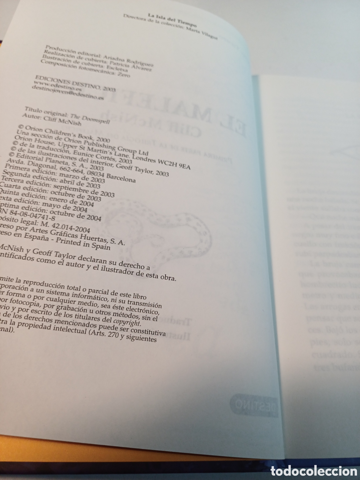 Libros de segunda mano: El maleficio Cliff Mc Nish 2004 - Foto 3