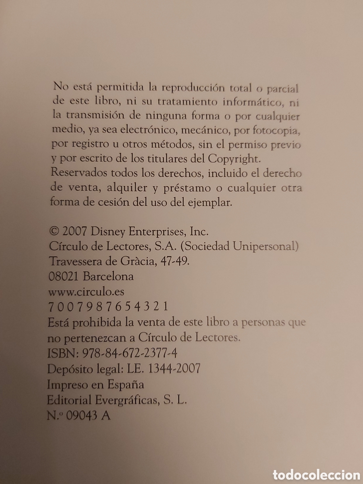 Libros de segunda mano: BLANCANIEVES $ DISNEY $ C&Iacute;RCULO LECTORES $ 2007 - Foto 3