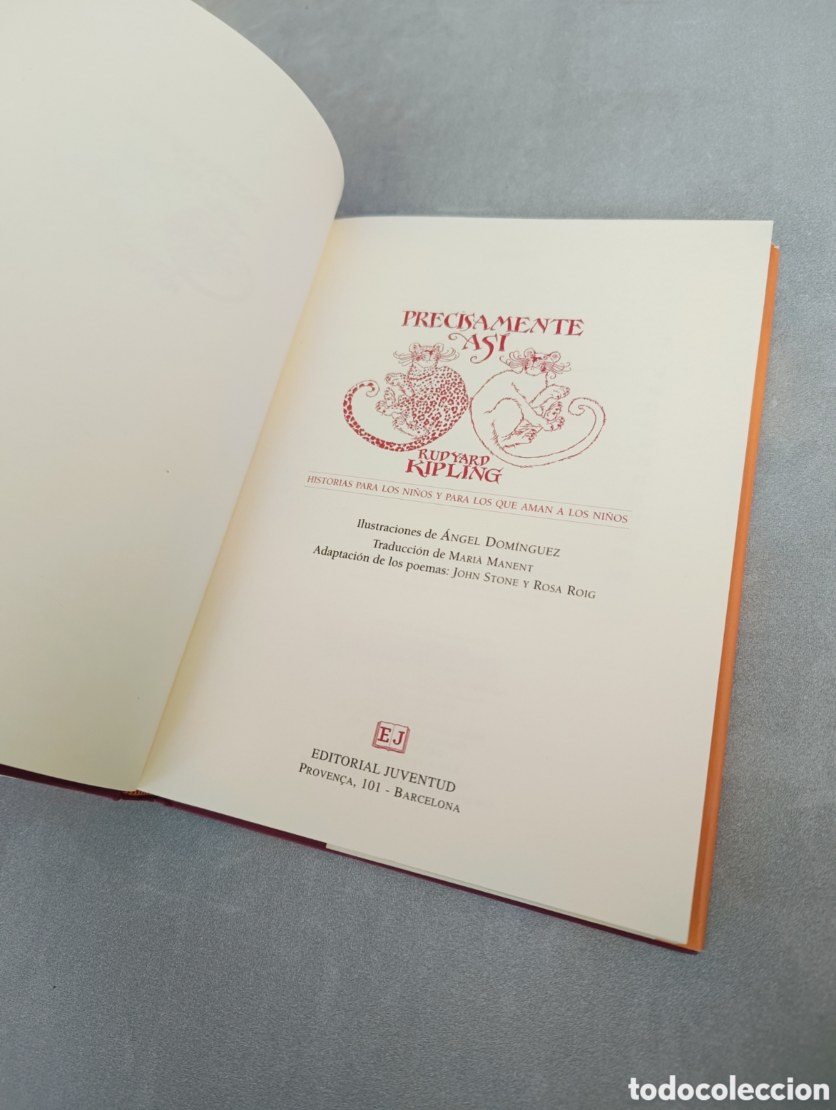 Libros de segunda mano: Precisamente as&iacute;. Rudyard Kipling. - Foto 4