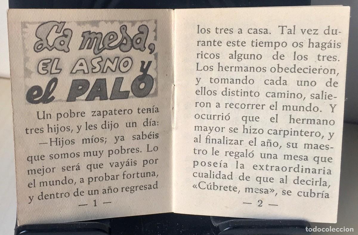 Libros de segunda mano: Mini cuento FHER - La Mesa, el Asno y el Palo - Foto 3
