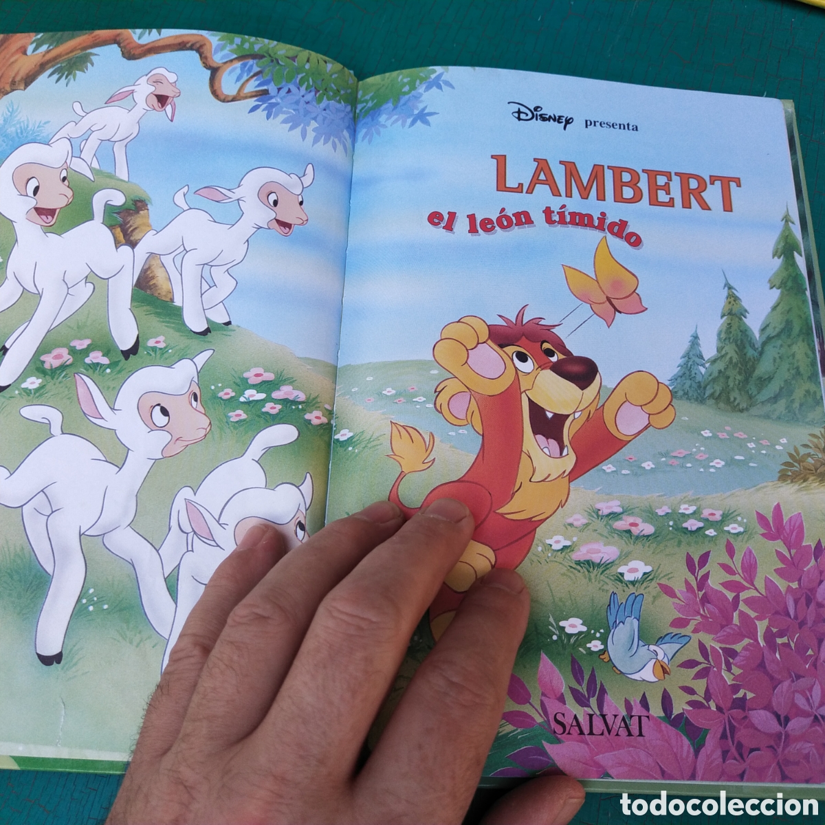 Libros de segunda mano: Lambert el le&oacute;n t&iacute;mido. Club del libro Disney - Foto 2