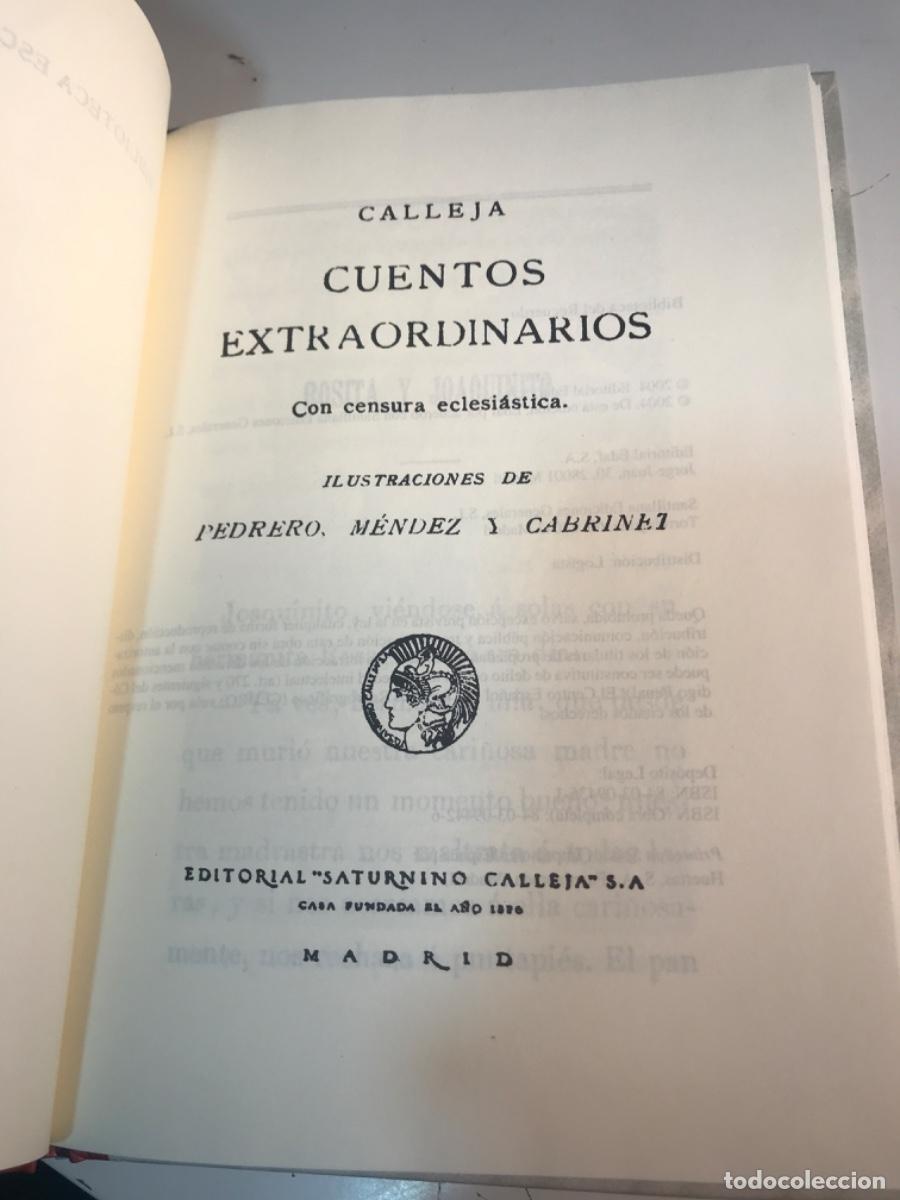 Libros de segunda mano: LIBRO. Cuentos extraordinarios. Calleja. Facsimil edaf - Foto 2