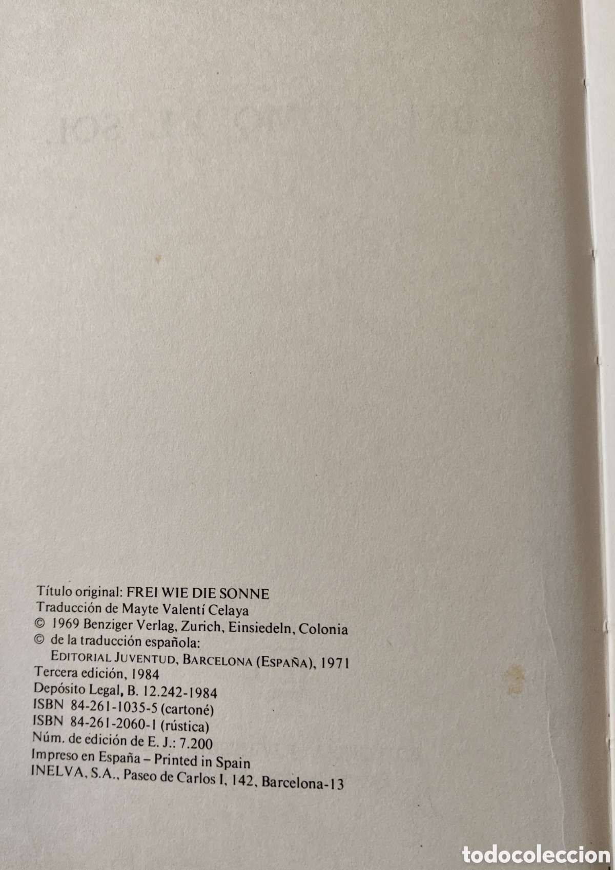 Libros de segunda mano: Libre como el sol - Federica de cesco - Foto 3