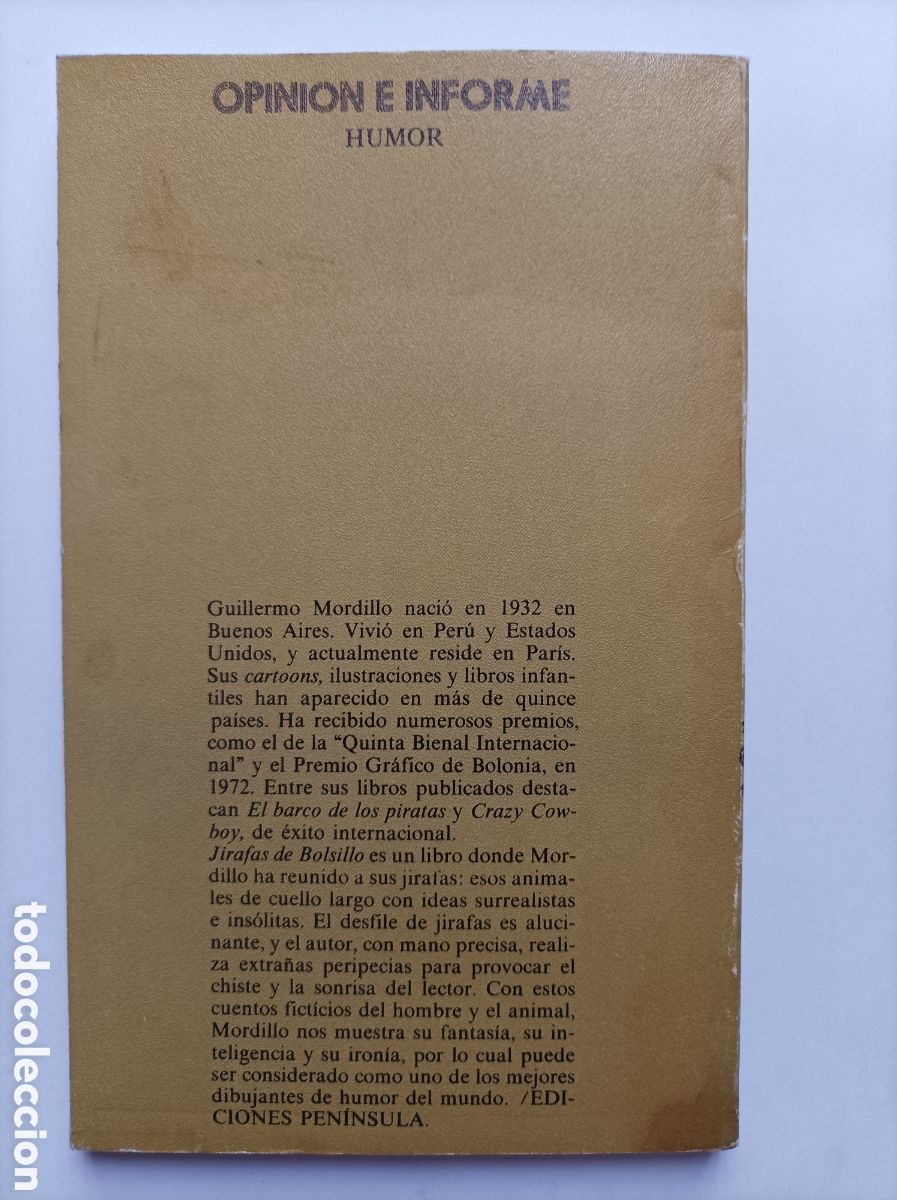 Libros de segunda mano: JIRAFAS DE BOLSILLO. MORDILLO. EDICIONES DE BOLSILLO - Foto 2