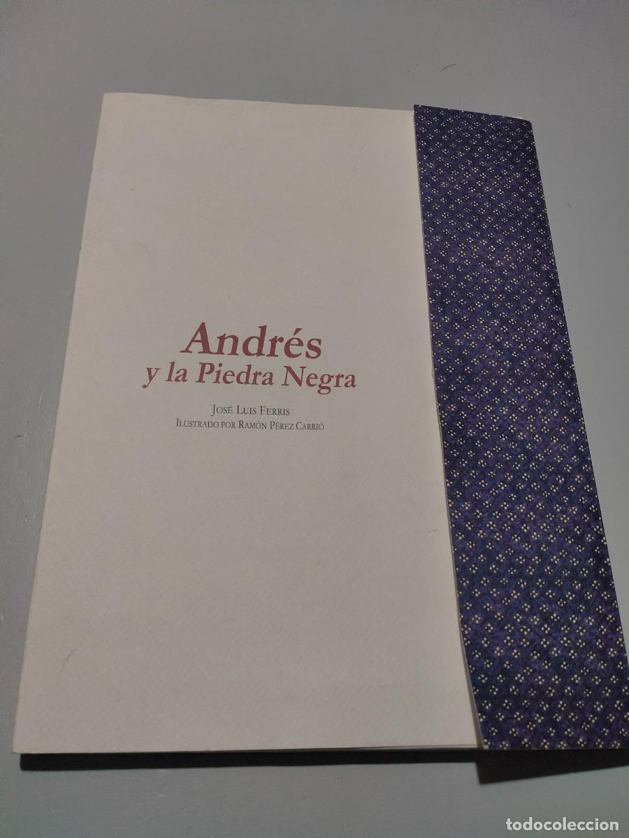 Libros de segunda mano: Cuento Andr&eacute;s y la piedra negra Aitana editorial - Foto 1