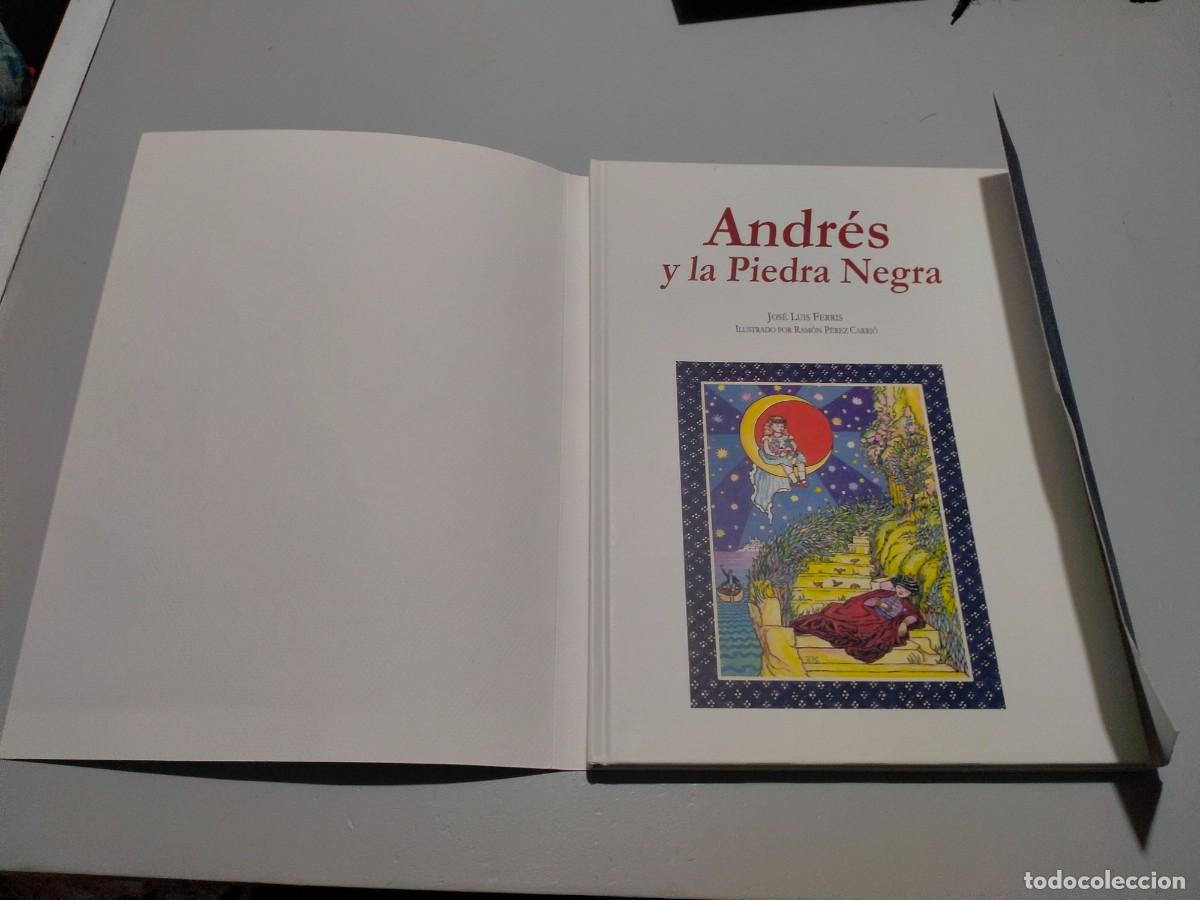 Libros de segunda mano: Cuento Andr&eacute;s y la piedra negra Aitana editorial - Foto 2
