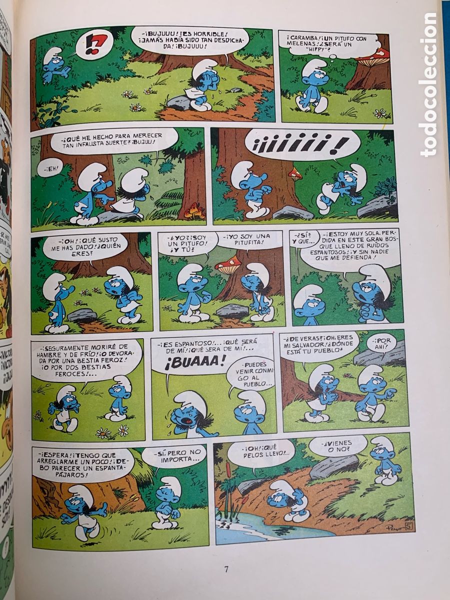 Libros de segunda mano: 01_ PEYO : LA PITUFITA Y EL HAMBRE DE LOS PITUFOS (ARGOS, 1969) - Foto 2