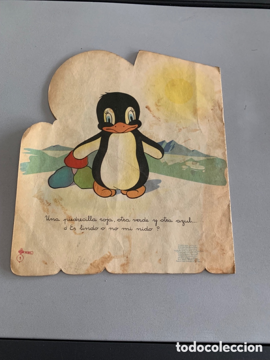 Libros de segunda mano: Cuento Troquelado. YO SOY EL PING&Uuml;INO. WALT DISNEY 1948 - Foto 2