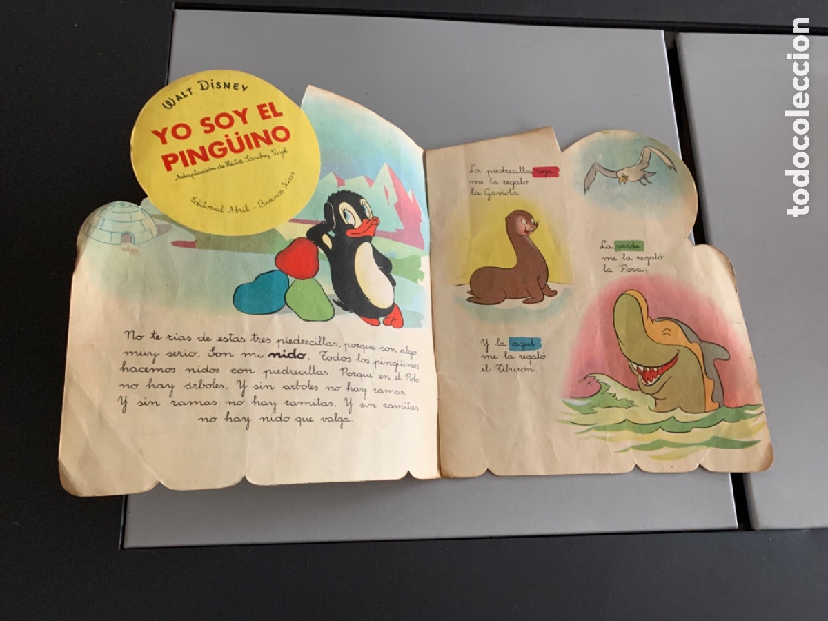 Libros de segunda mano: Cuento Troquelado. YO SOY EL PING&Uuml;INO. WALT DISNEY 1948 - Foto 4