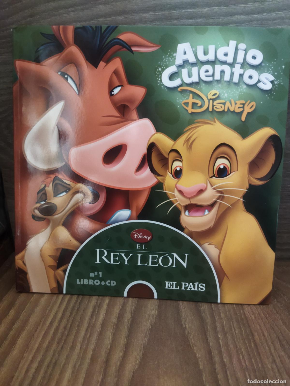 Libros de segunda mano: El rey le&oacute;n audio cuentos Disney libro+CD - Foto 1