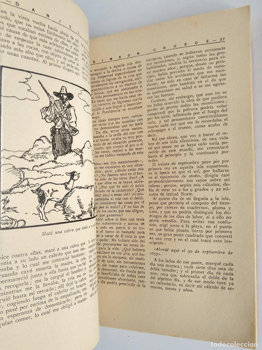 Libros de segunda mano: Robinson Crusoe - Daniel DEFOE - Colecci&oacute;n MOLINO - Foto 2