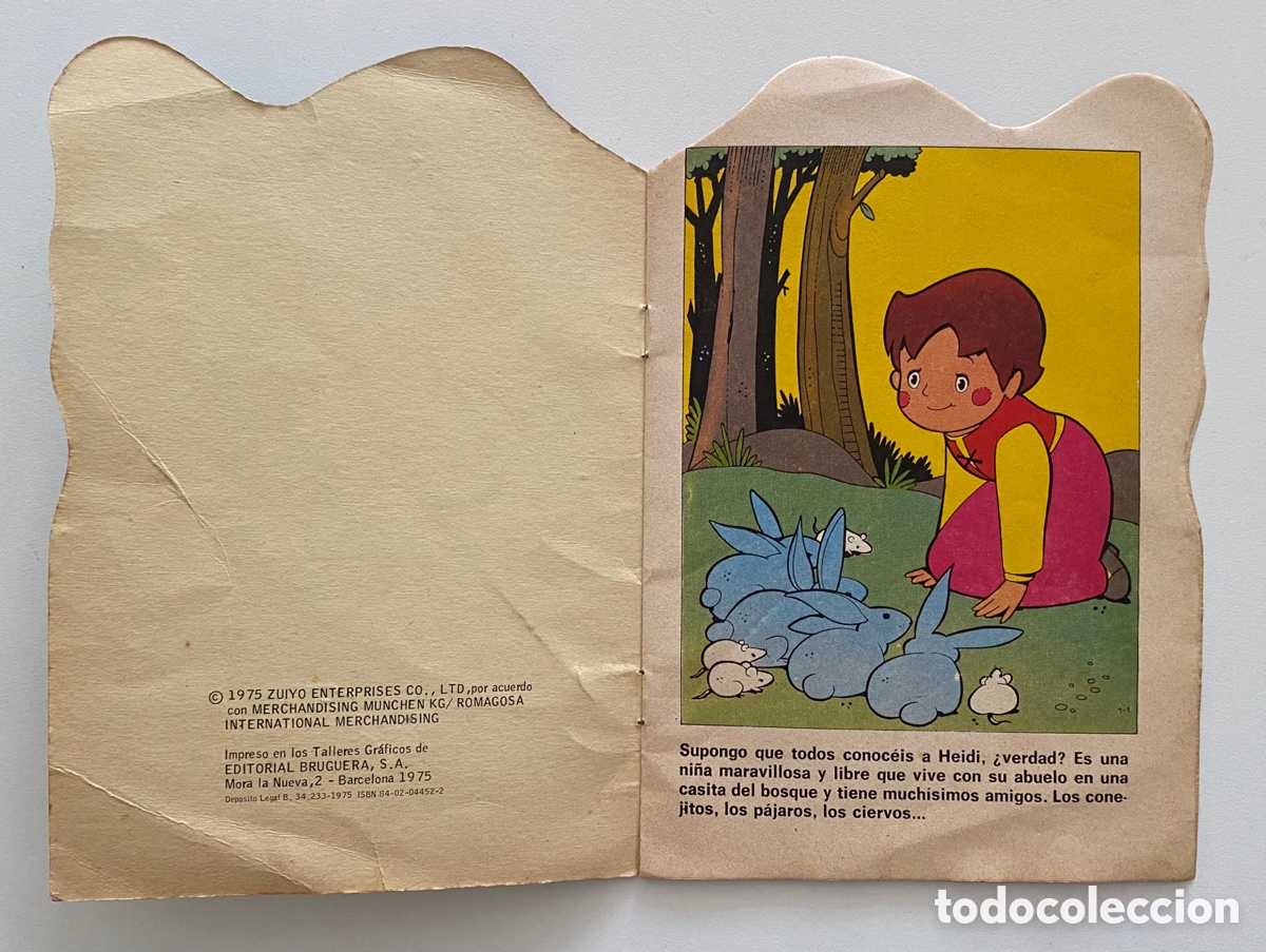 Libros de segunda mano: Cuento Troquelado Heidi en El Cervatillo, Editorial Bruguera, 1975. - Foto 2