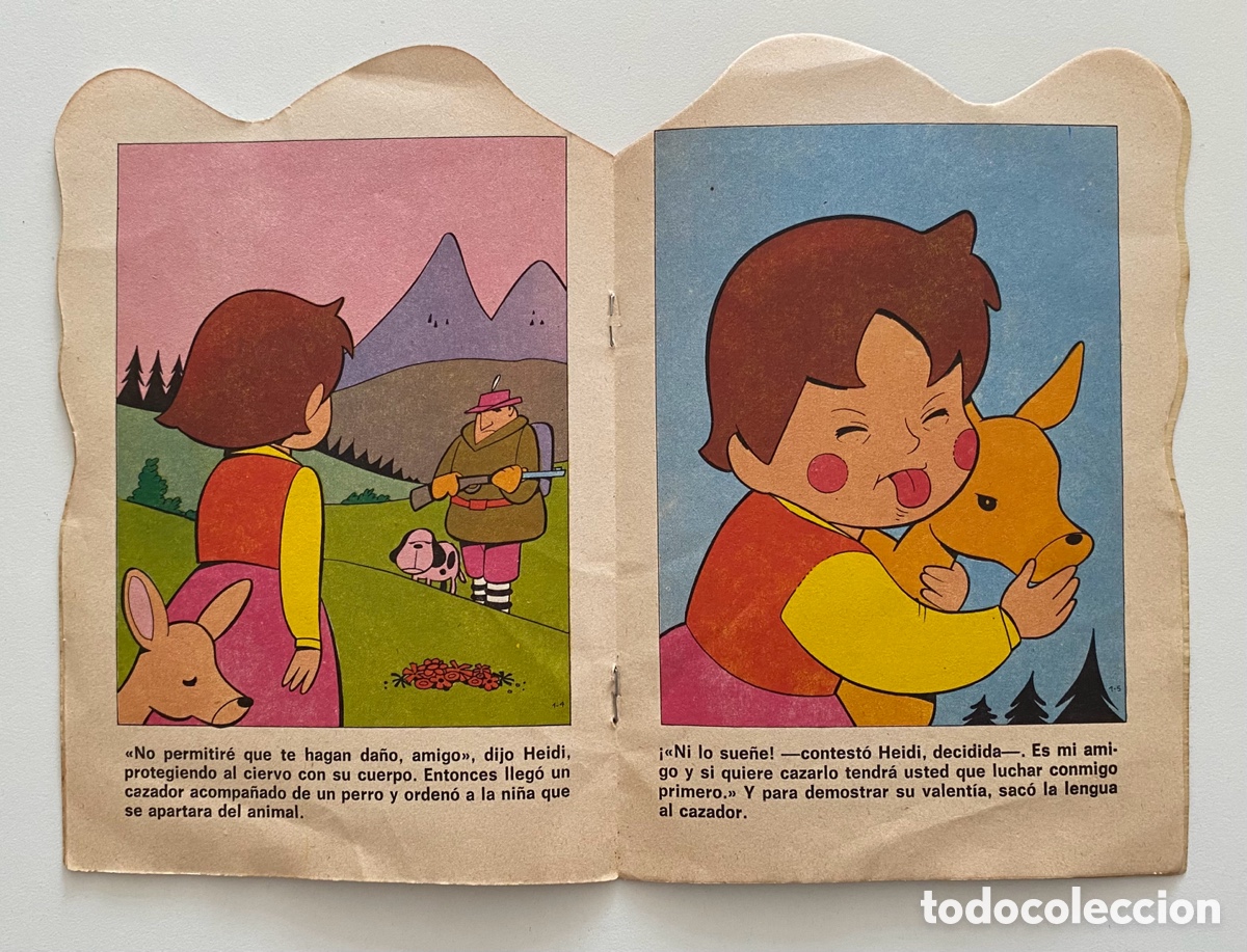 Libros de segunda mano: Cuento Troquelado Heidi en El Cervatillo, Editorial Bruguera, 1975. - Foto 3