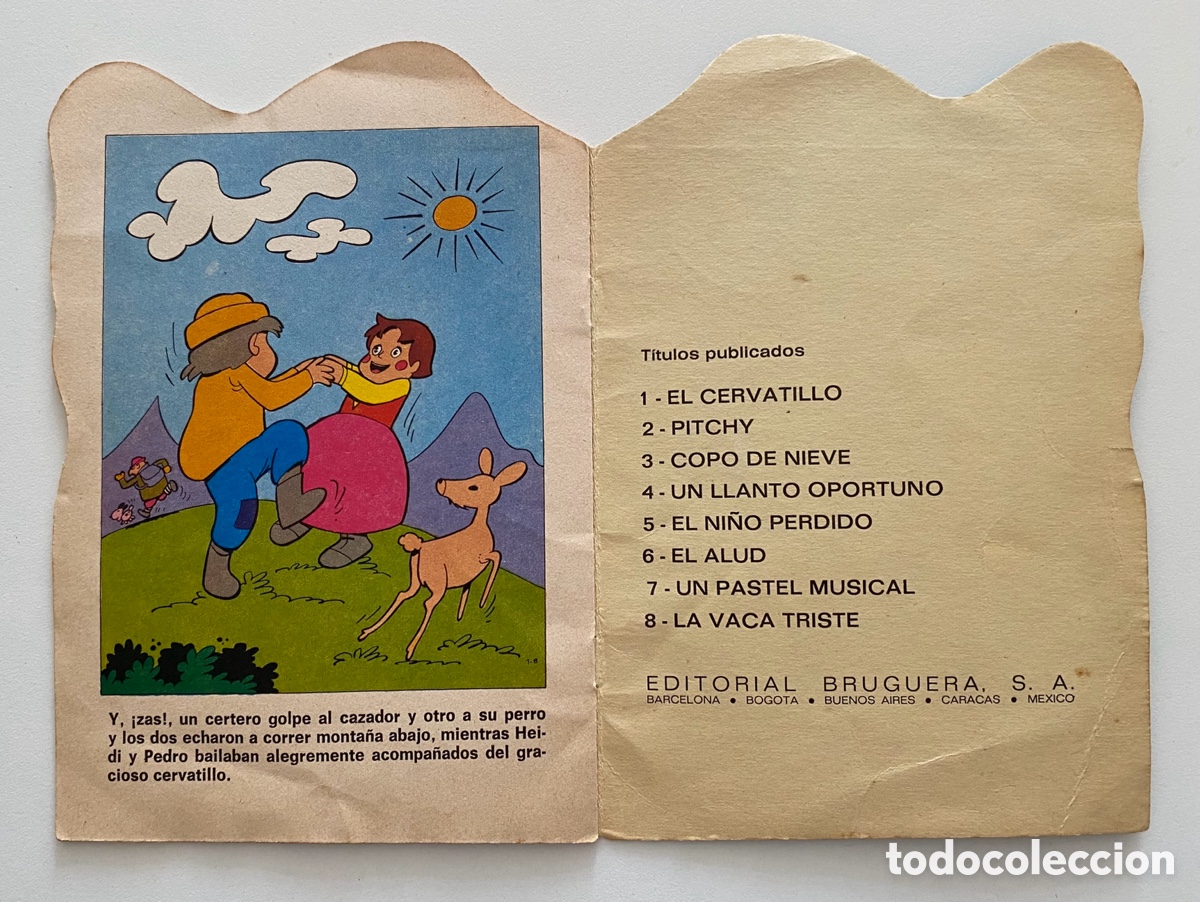 Libros de segunda mano: Cuento Troquelado Heidi en El Cervatillo, Editorial Bruguera, 1975. - Foto 4