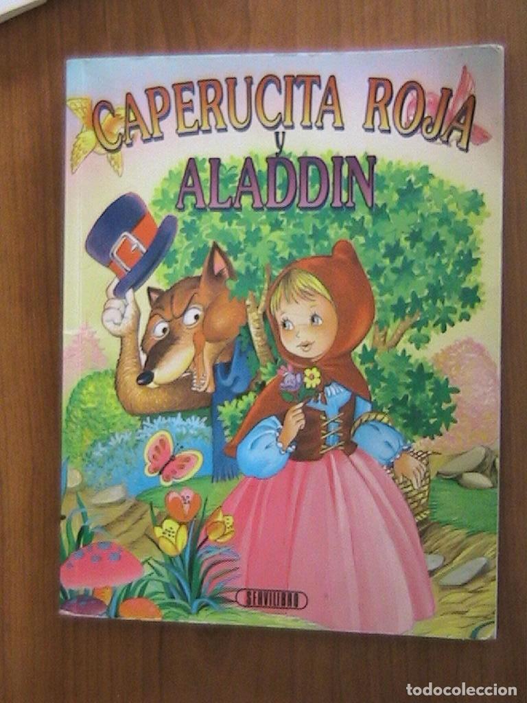 Libros de segunda mano: LIBRO CUENTOS CAPERUCITA ROJA Y ALADDIN - Foto 1