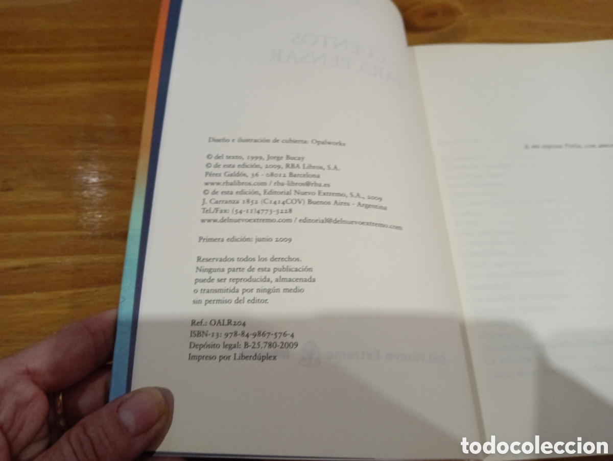 Libros de segunda mano: Cuentos para pensar .Jorge Bucay - Foto 2